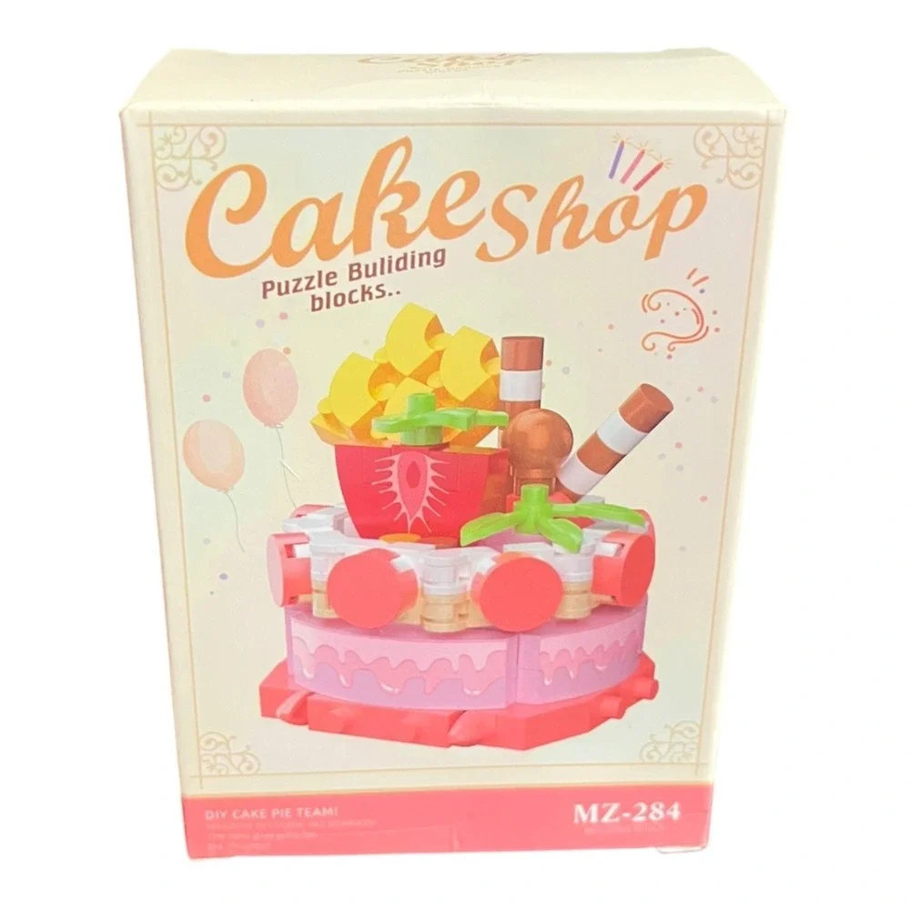 Cakeshop MZ-284 Creative Birthday Cake Building Blocks Toy Puzzle Building